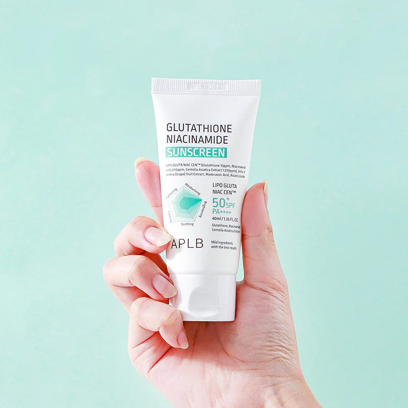 Protector solar APLB Glutathione Niacinamide Sunscreen SPF 50+ PA++++