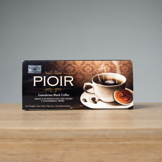 Clásico Café Negro con Ganoderma  -  Ganoderma black coffe Pioir