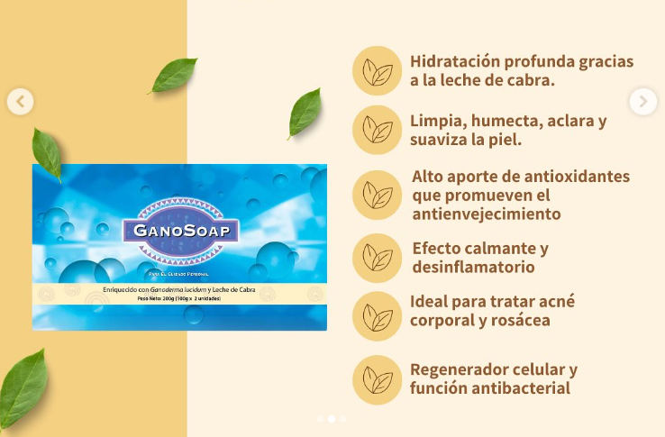 Gano Soap Jabón de Leche de Cabra Pioir