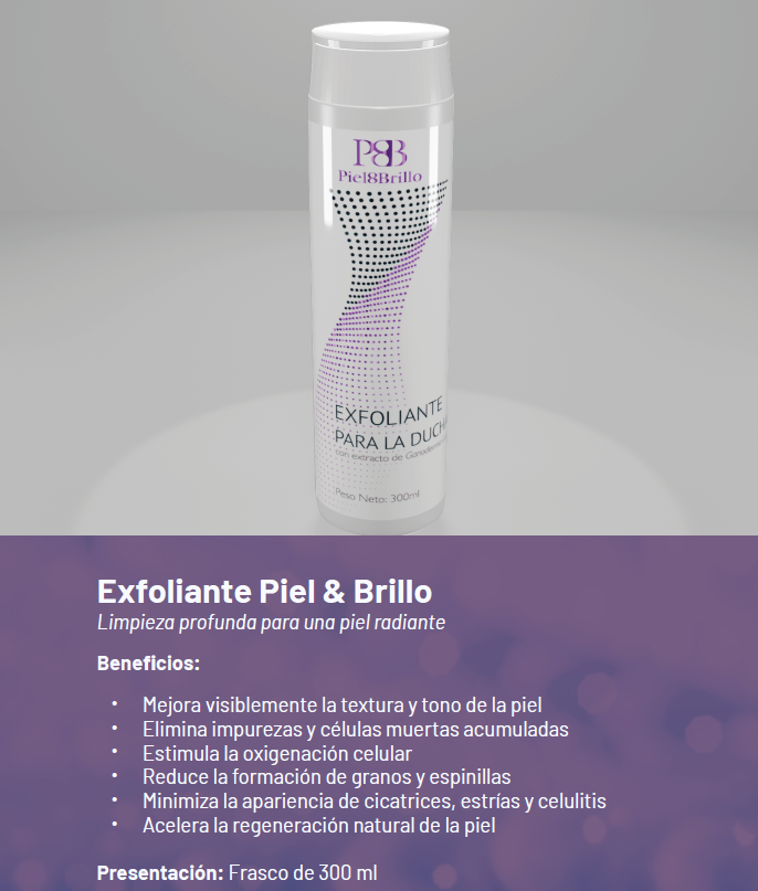 Exfoliante Piel & Brillo con Ganoderma Pioir
