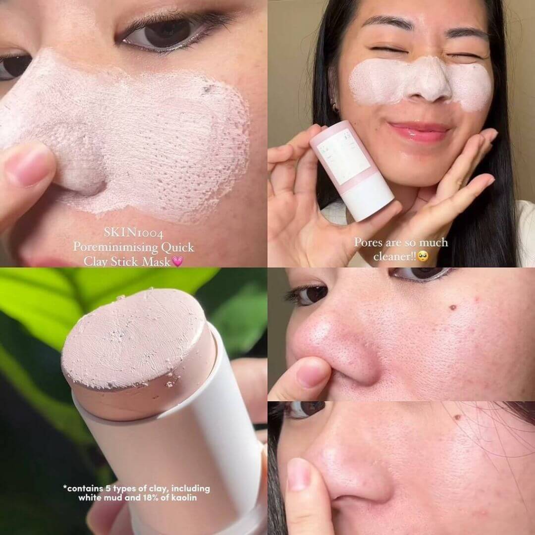 Skin1004 - Mascarilla para poros en barra Madagascar Centella Poremizing Quick Clay  -27g