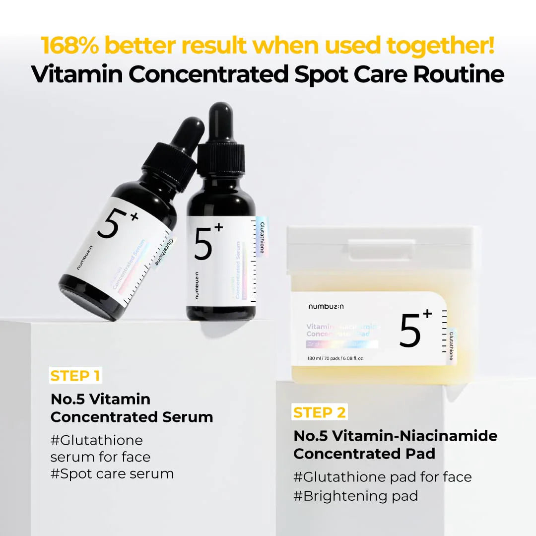numbuzin - No.5 Vitamin-Niacinamide Concentrated Pad -70 pads