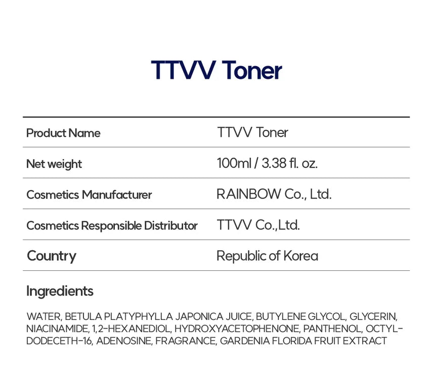 TTVV Tónico toner de TTVV - 100ml