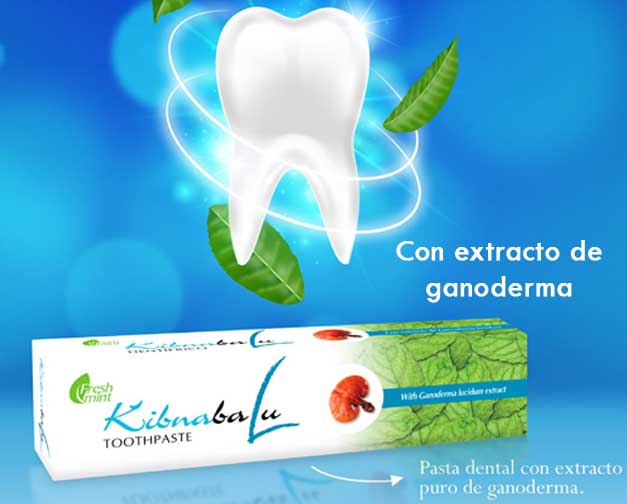 Pasta Dental Fresh Mint Kibnabalu con Ganoderma - Pioir