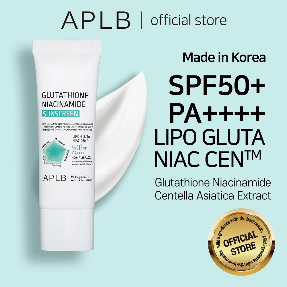 Protector solar APLB Glutathione Niacinamide Sunscreen SPF 50+ PA++++