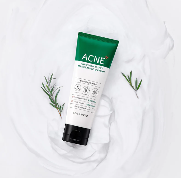 Jabón para acné aha - bha- pha, teatree 30 days miracle