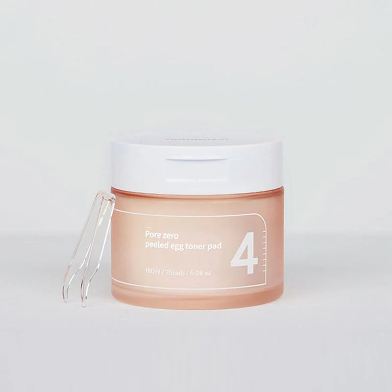 No. 4 Discos de Algodón con Tónico Pore Zero Peeled Egg Toner Pad- numbuzin 70pcs