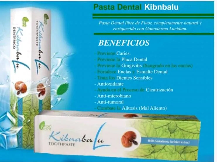 Pasta Dental Fresh Mint Kibnabalu con Ganoderma - Pioir