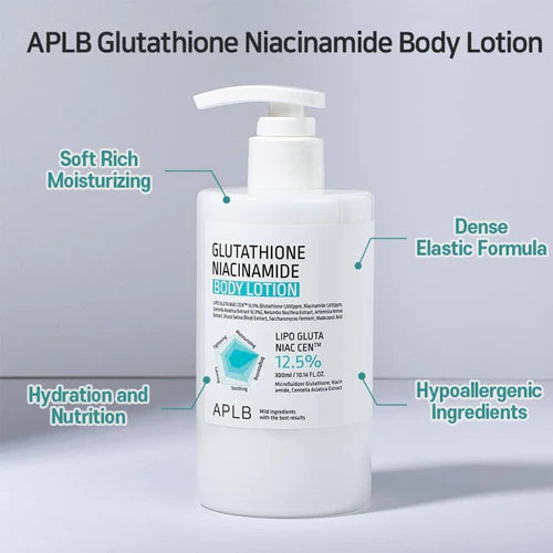 Loción para el cuerpo con Glutathione Niacinamide  Body Lotion APLB  - 300ml