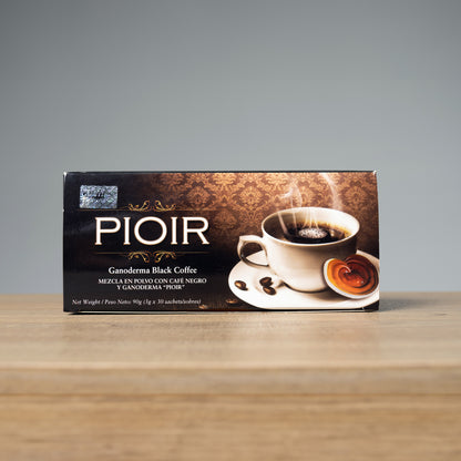 Clásico Café Negro con Ganoderma  -  Ganoderma black coffe Pioir