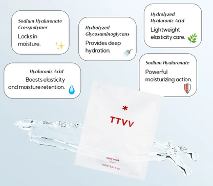 TTVV- Set de mascarillas diarias (7 unid.) 150 ml