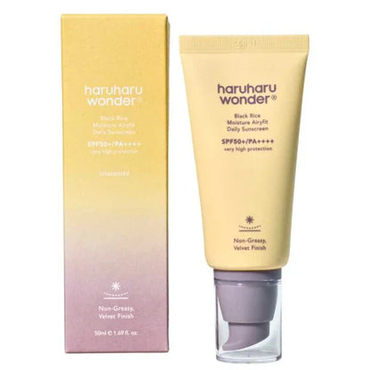 Protector Solar Black Rice Moisture Airyfit Daily Sunscreen 50ml - Haruharu Wonder