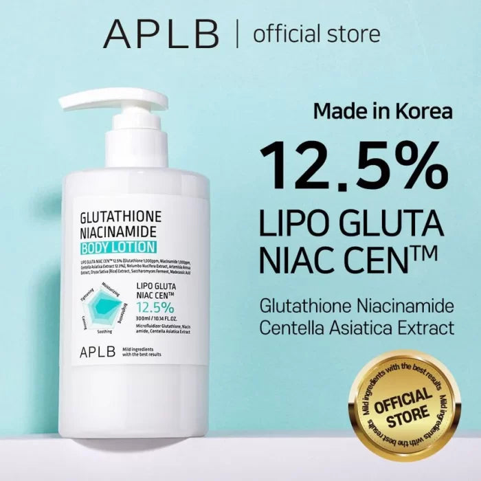 Loción para el cuerpo con Glutathione Niacinamide  Body Lotion APLB  - 300ml
