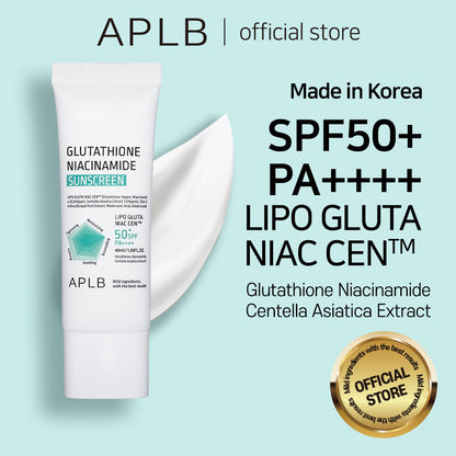 Protector solar APLB Glutathione Niacinamide Sunscreen SPF 50+ PA++++
