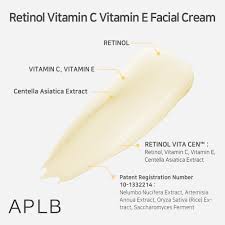 Crema facial con Retinol Vitamin C Vitamin E APLB - 55ml